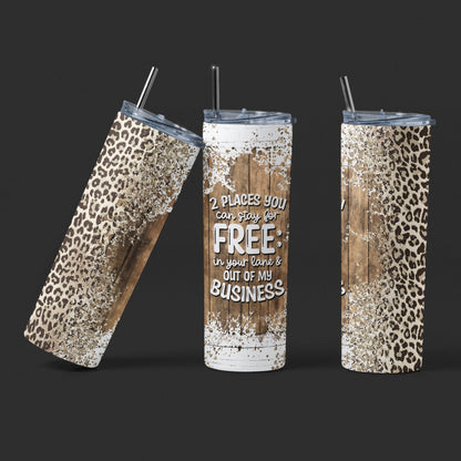 2 Places You Can Stay For Free - 20 oz Stainless Steel Tumbler